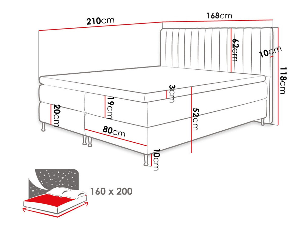 Cama continental ComfiDream 156 (Fresh 13)