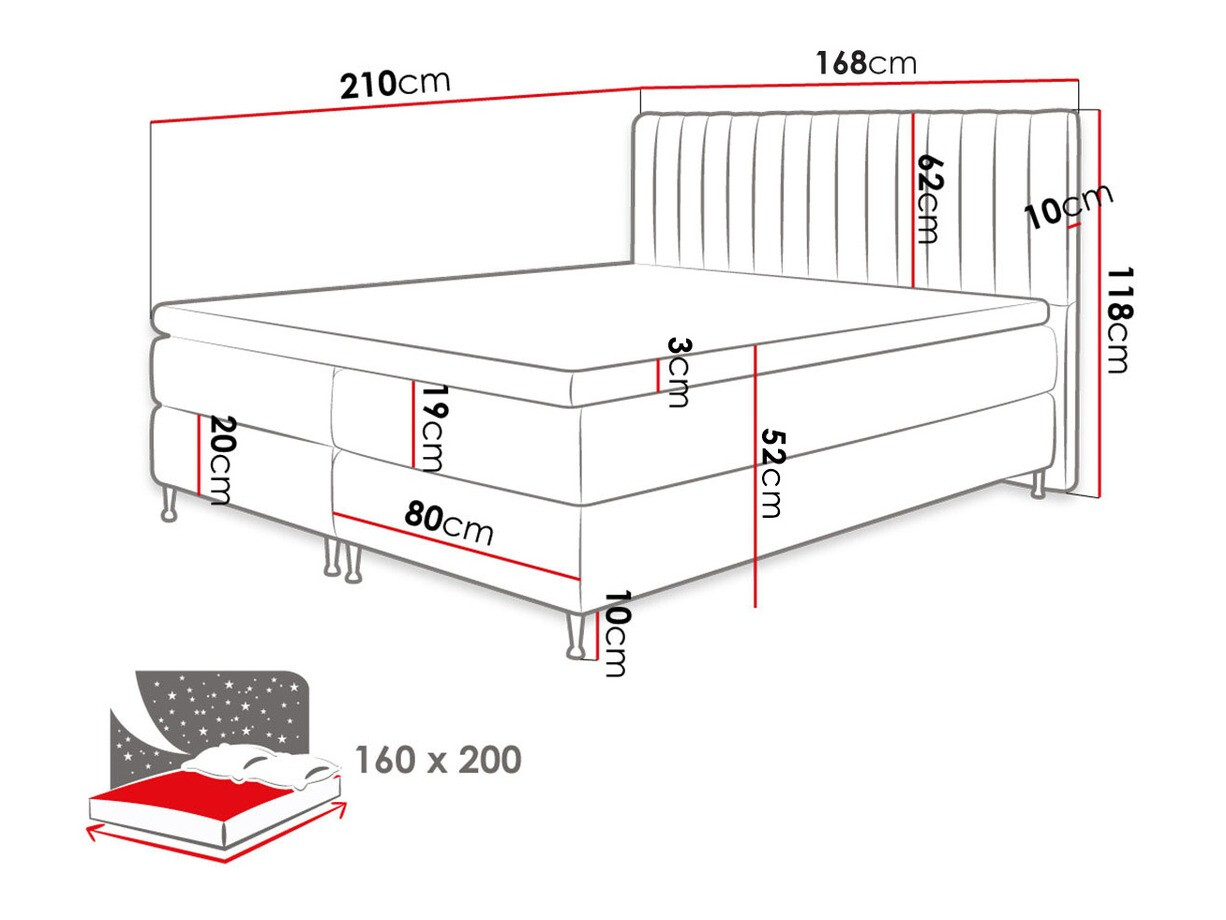 Cama continental ComfiDream Fjorina (Fresh 01)