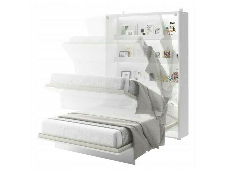 Cama rebatível Concept Pro Lenart VII (Branco brilhante + Cinzento)