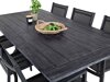 Conjunto de mesa e cadeiras Dallas 3641 (Preto)
