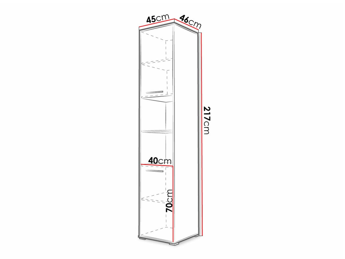 Estante Concept Pro Lenart I (Cinzento)