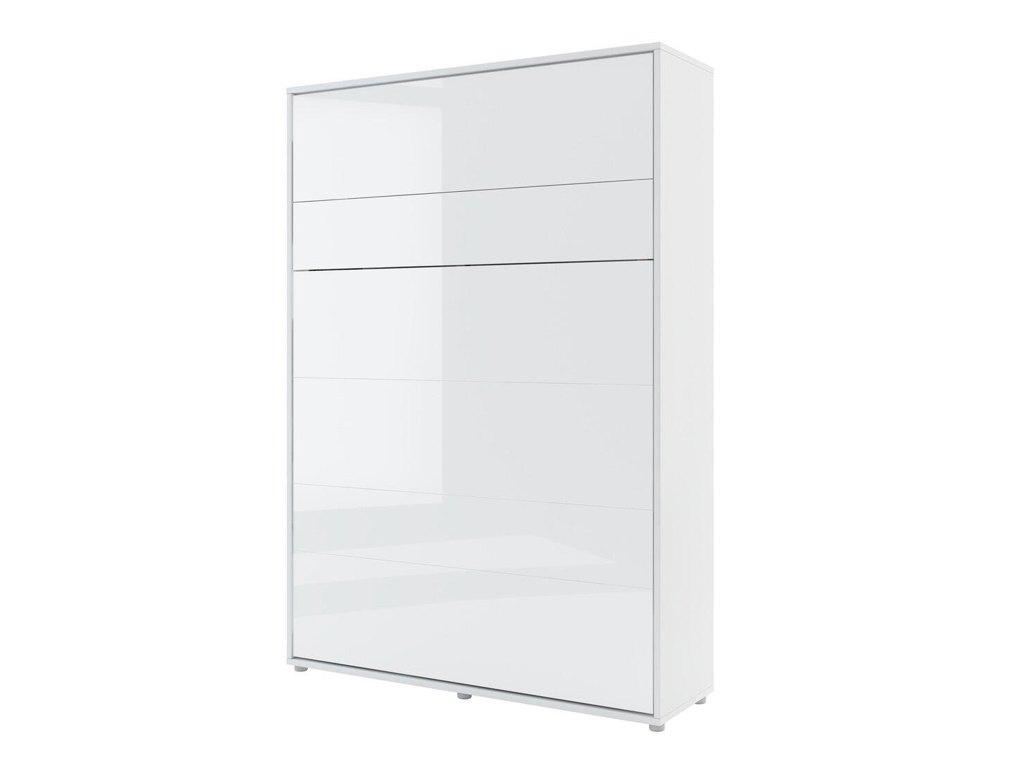 Conjunto de mobiliário Concept Pro Lenart VI (Branco brilhante + Branco + Azul)