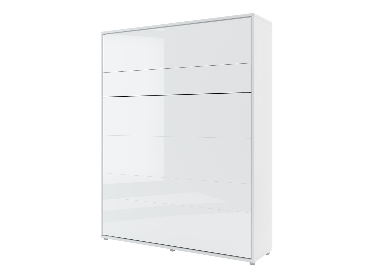 Conjunto de mobiliário Concept Pro Lenart VI (Branco brilhante + Branco + Azul)