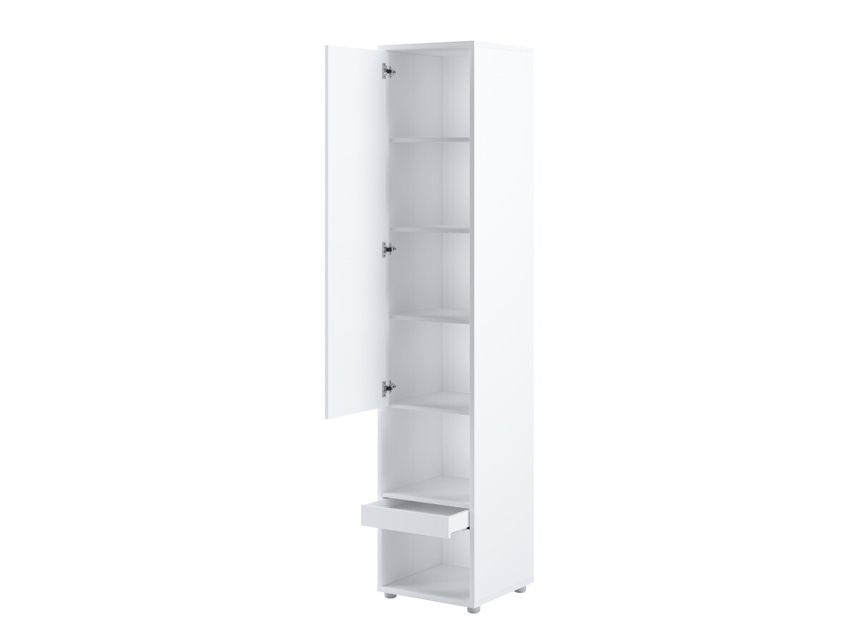 Conjunto de mobiliário Concept Pro Lenart VI (Branco brilhante + Branco + Azul)