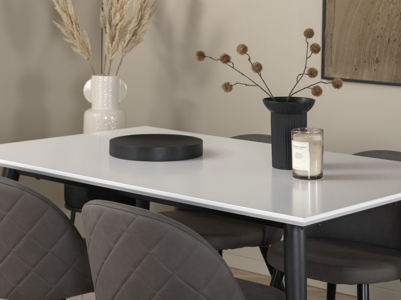 Conjunto para refeições Dallas 2738 (Cinzento + Preto)