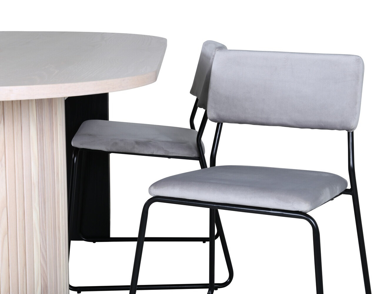 Conjunto para refeições Dallas 2759 (Cinzento + Preto)