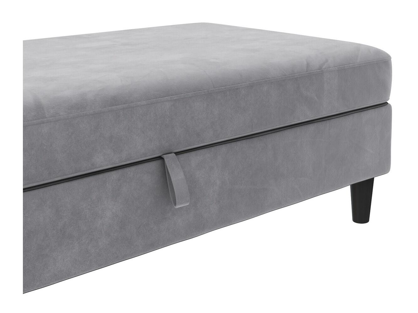 Banco estofado Tulsa 536 (Cinzento claro)