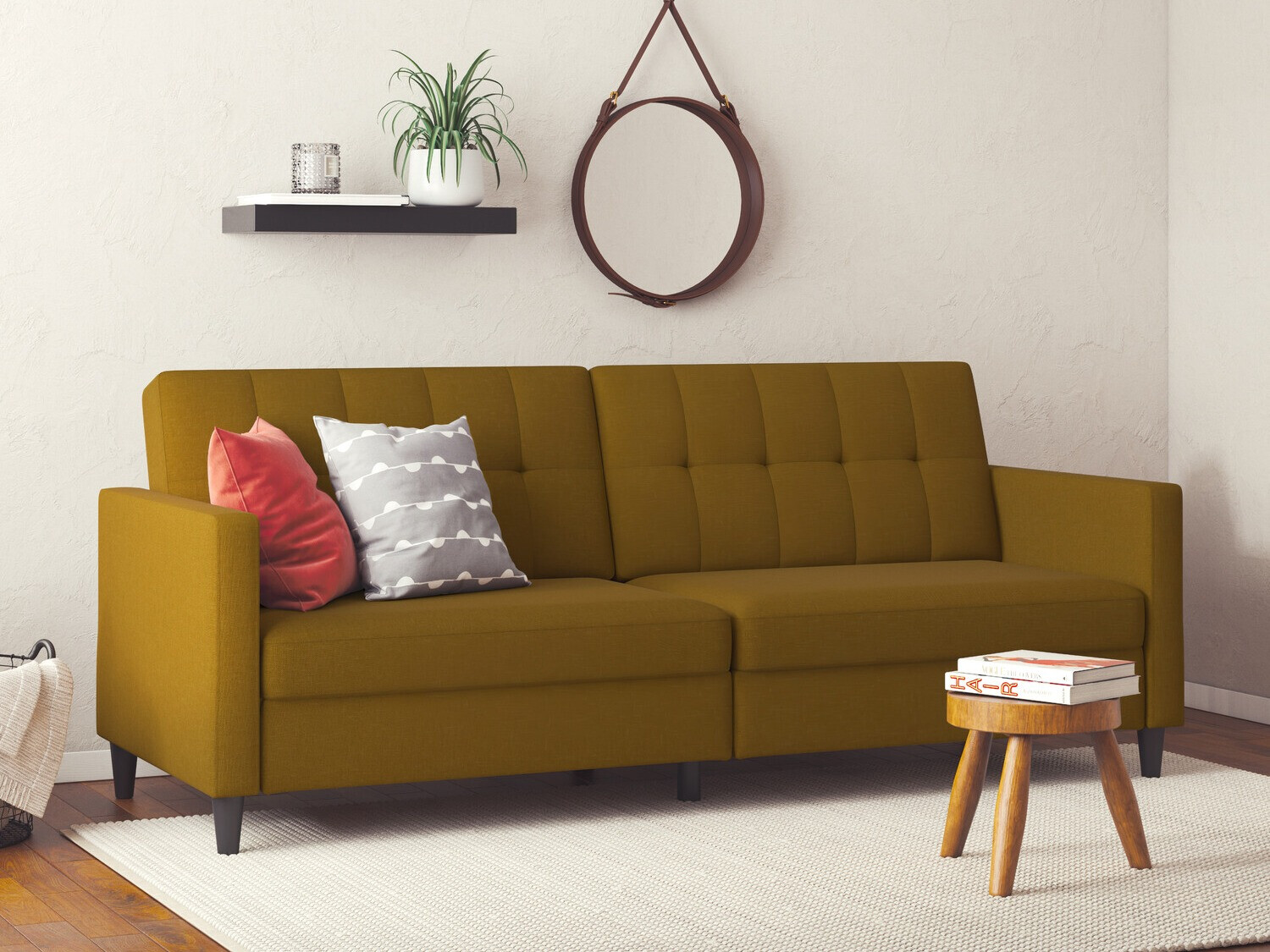 Sofá cama Tulsa 535 (Amarelo escuro)