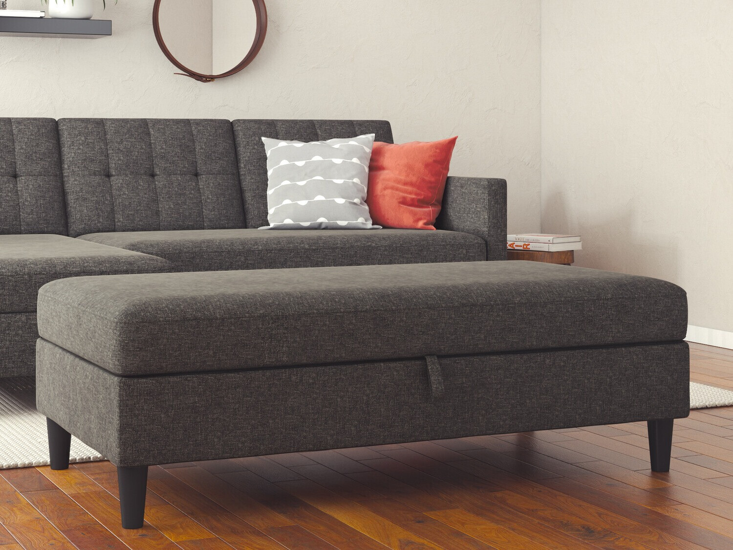 Banco suave Tulsa 537 (Cinzento)