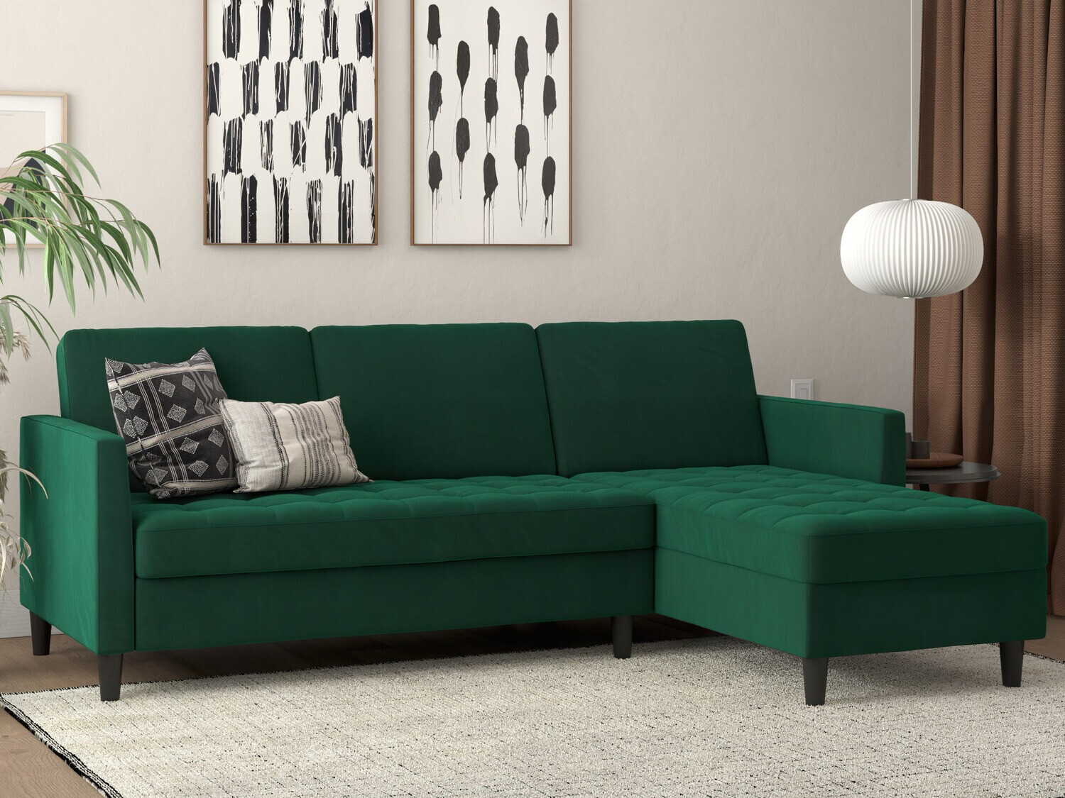 Sofá de canto Tulsa 540 (Verde)