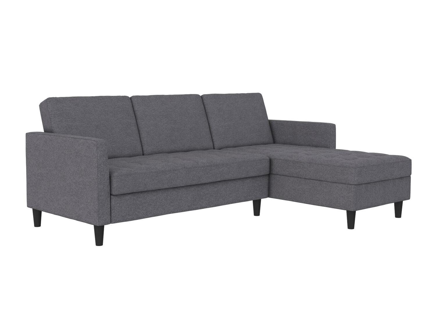 Sofá de canto Tulsa 541 (Cinzento escuro)