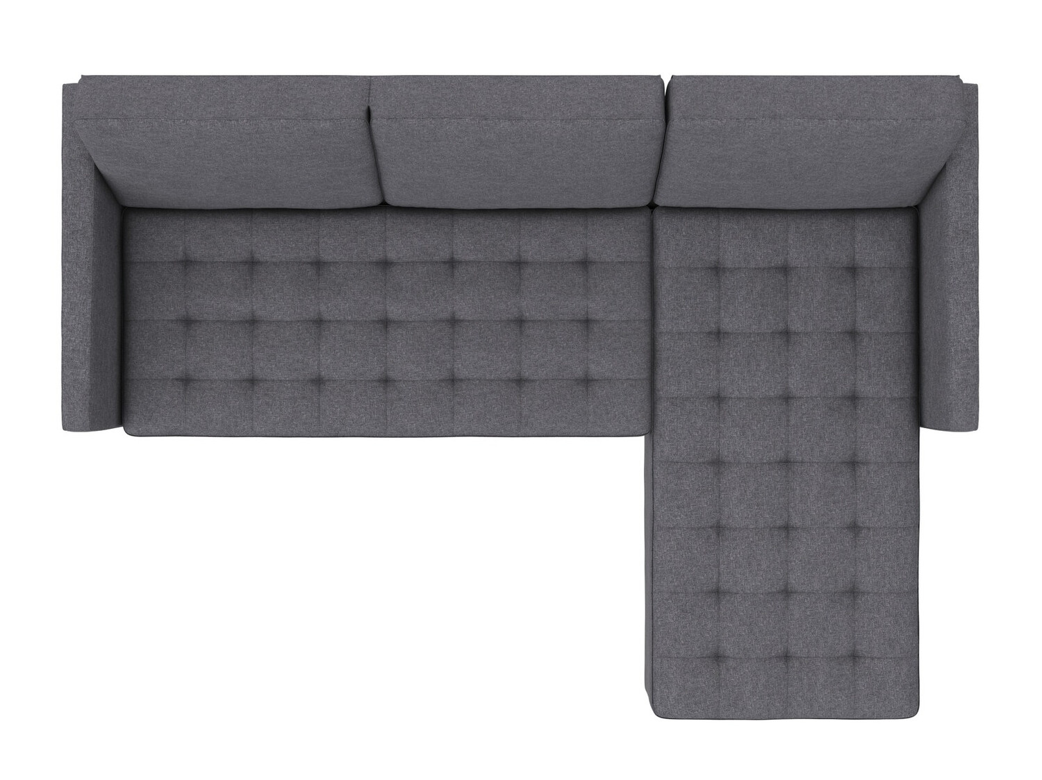 Sofá de canto Tulsa 541 (Cinzento escuro)