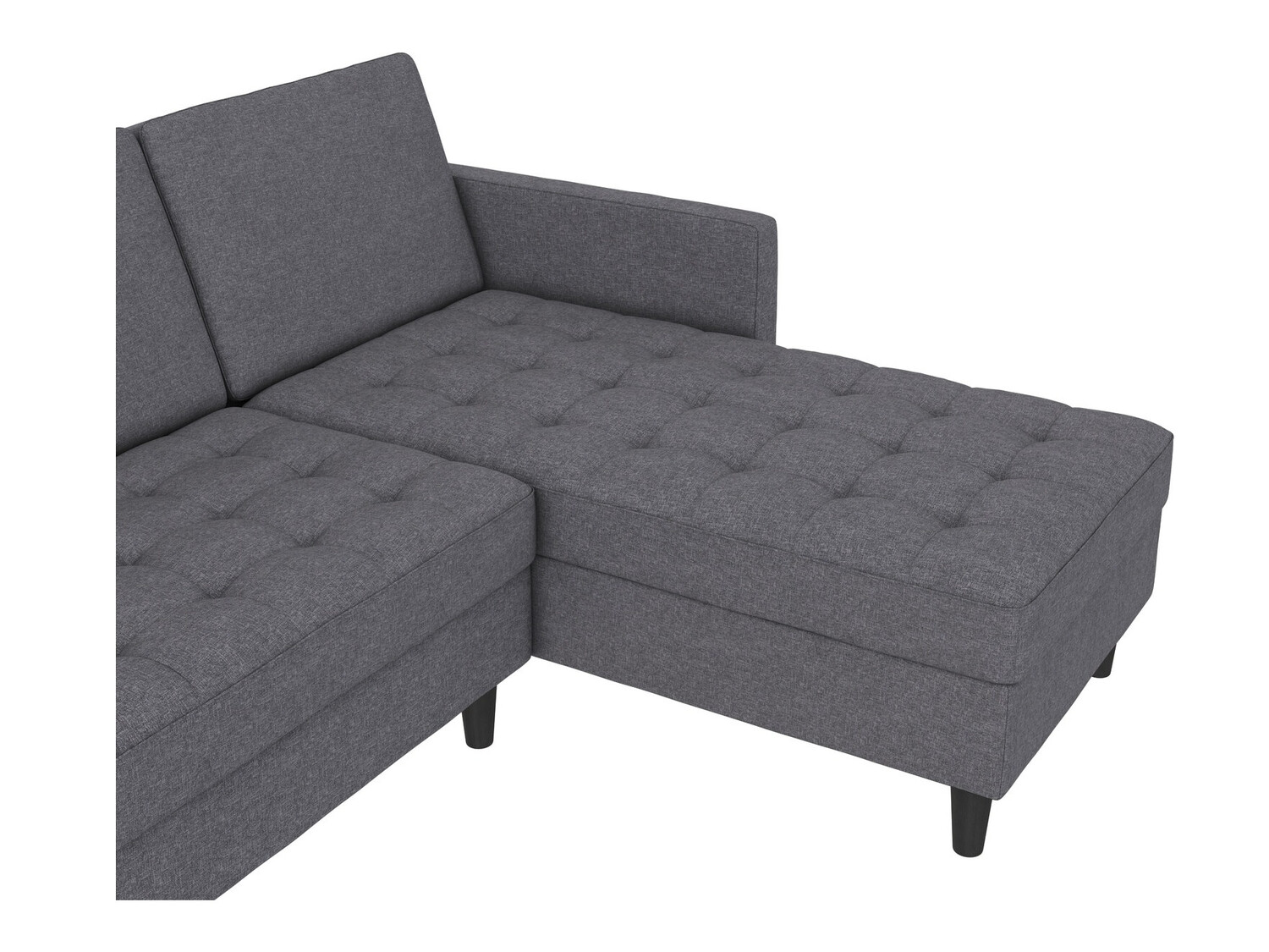 Sofá de canto Tulsa 541 (Cinzento escuro)