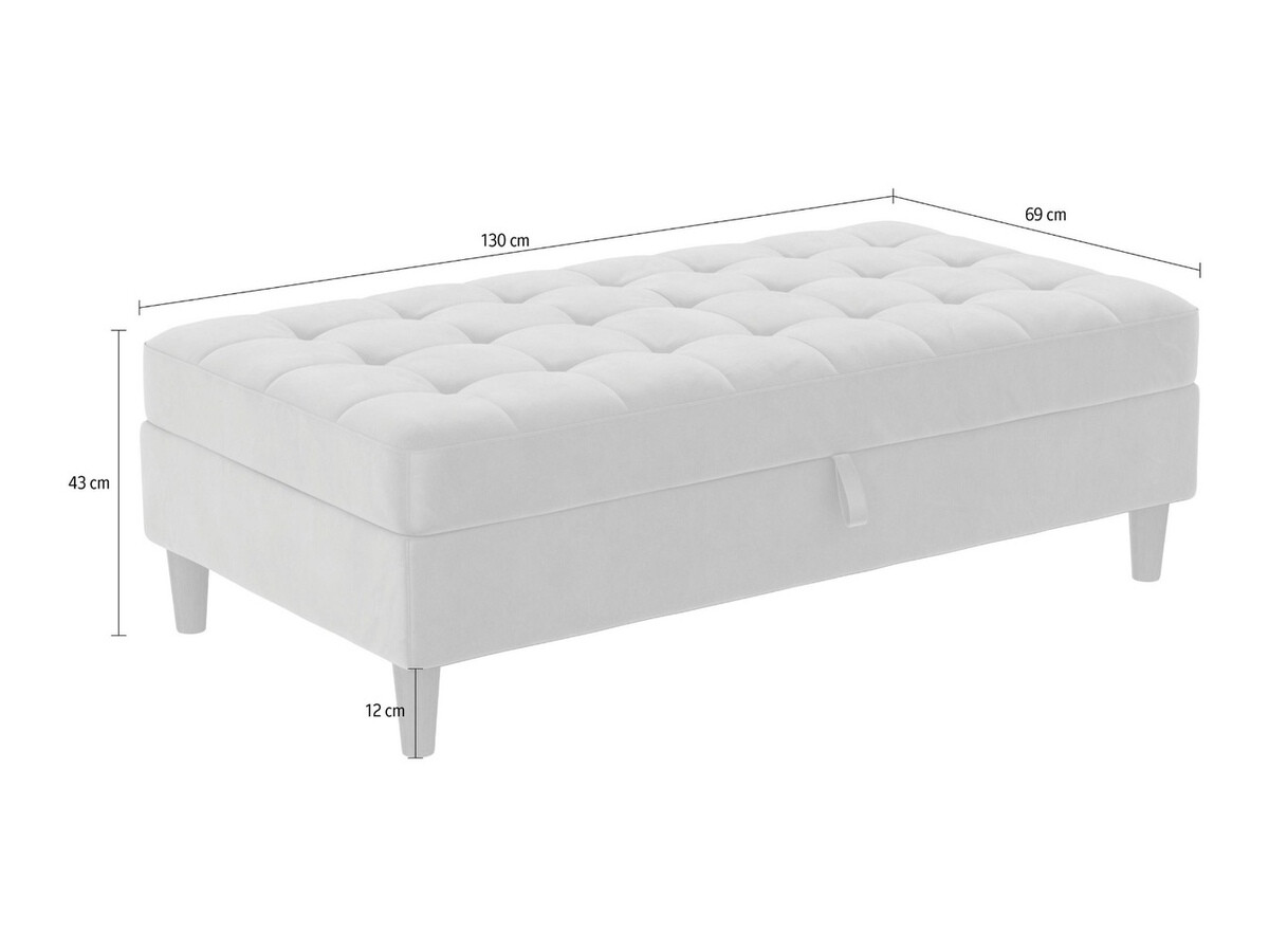 Banco estofado Tulsa 544 (Taupe)