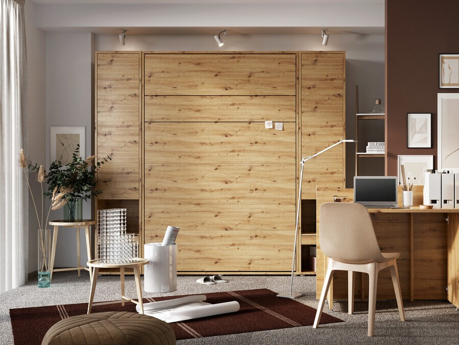 Cama rebatível Concept Pro Lenart (Carvalho Artisan)
