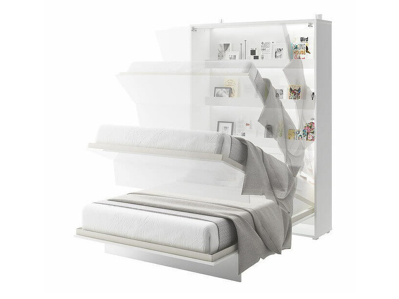 Cama rebatível Concept Pro Lenart Levfere 102 (Branco + Branco brilhante)