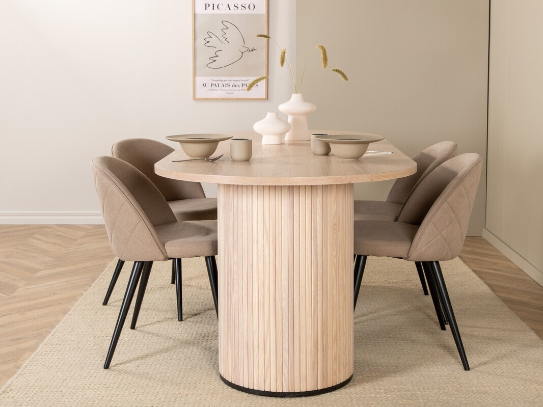 Conjunto para refeições Dallas 2765 (Creme + Preto)