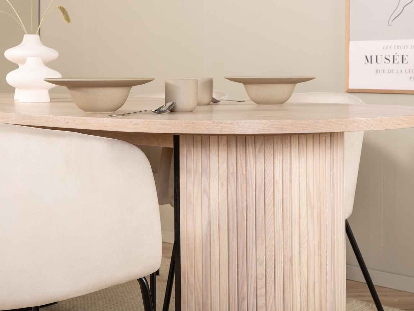 Conjunto para refeições Dallas 2767 (Creme + Preto)