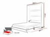 Conjunto de mobiliário Concept Pro Lenart Levfere 144 (Branco brilhante + Branco)