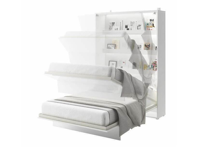 Conjunto de mobiliário Concept Pro Lenart XI (Branco brilhante + Branco)