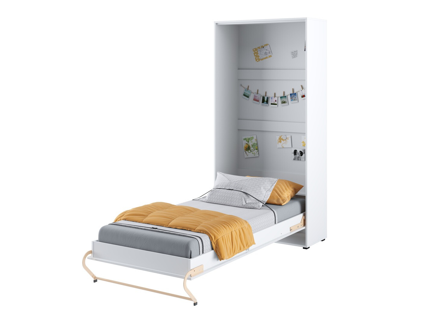 Conjunto de mobiliário Concept Pro Lenart XI (Branco brilhante + Branco)