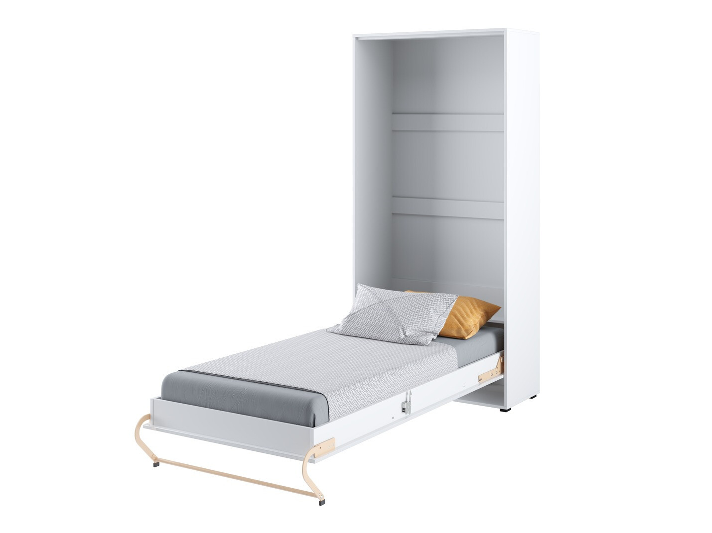 Conjunto de mobiliário Concept Pro Lenart XI (Branco brilhante + Branco)