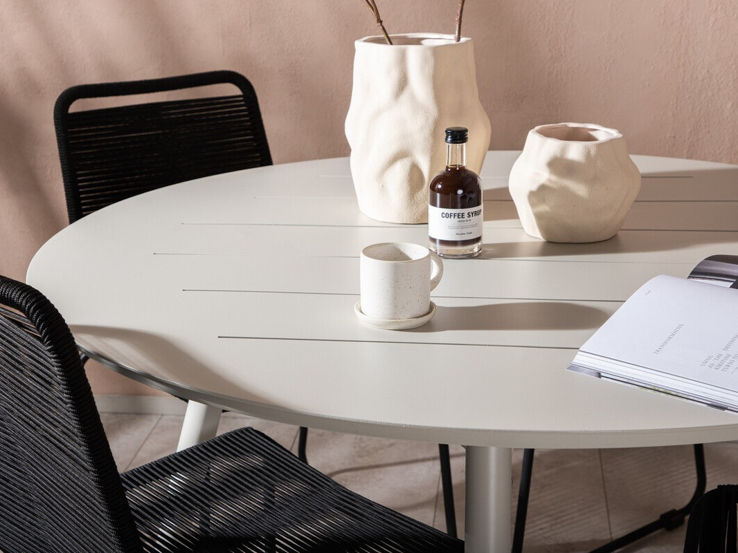 Conjunto de mesa e cadeiras Dallas 3510 (Preto)