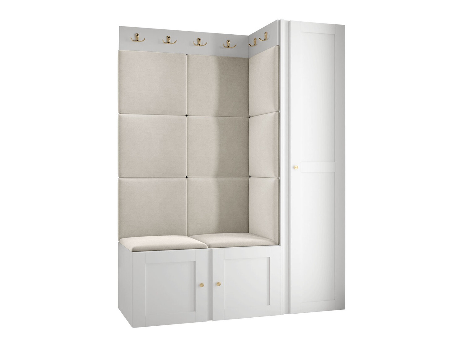 Conjunto de entrada Hartford 377 (Branco)