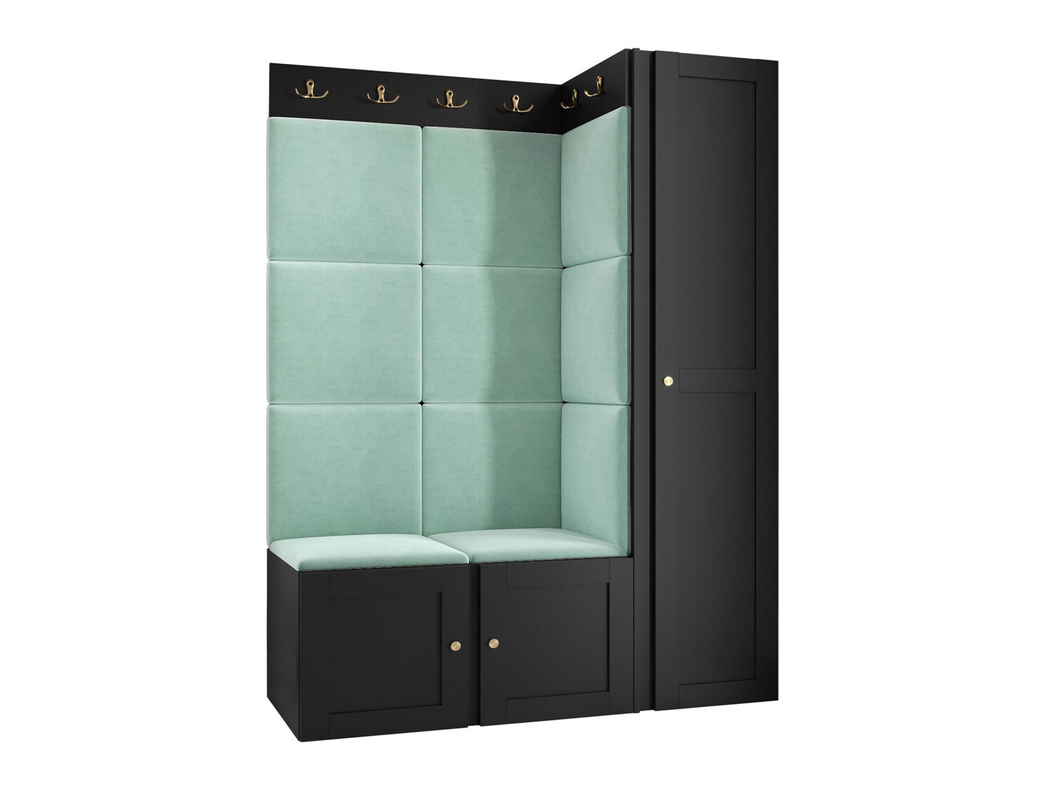 Conjunto de entrada Hartford 377 (Preto)