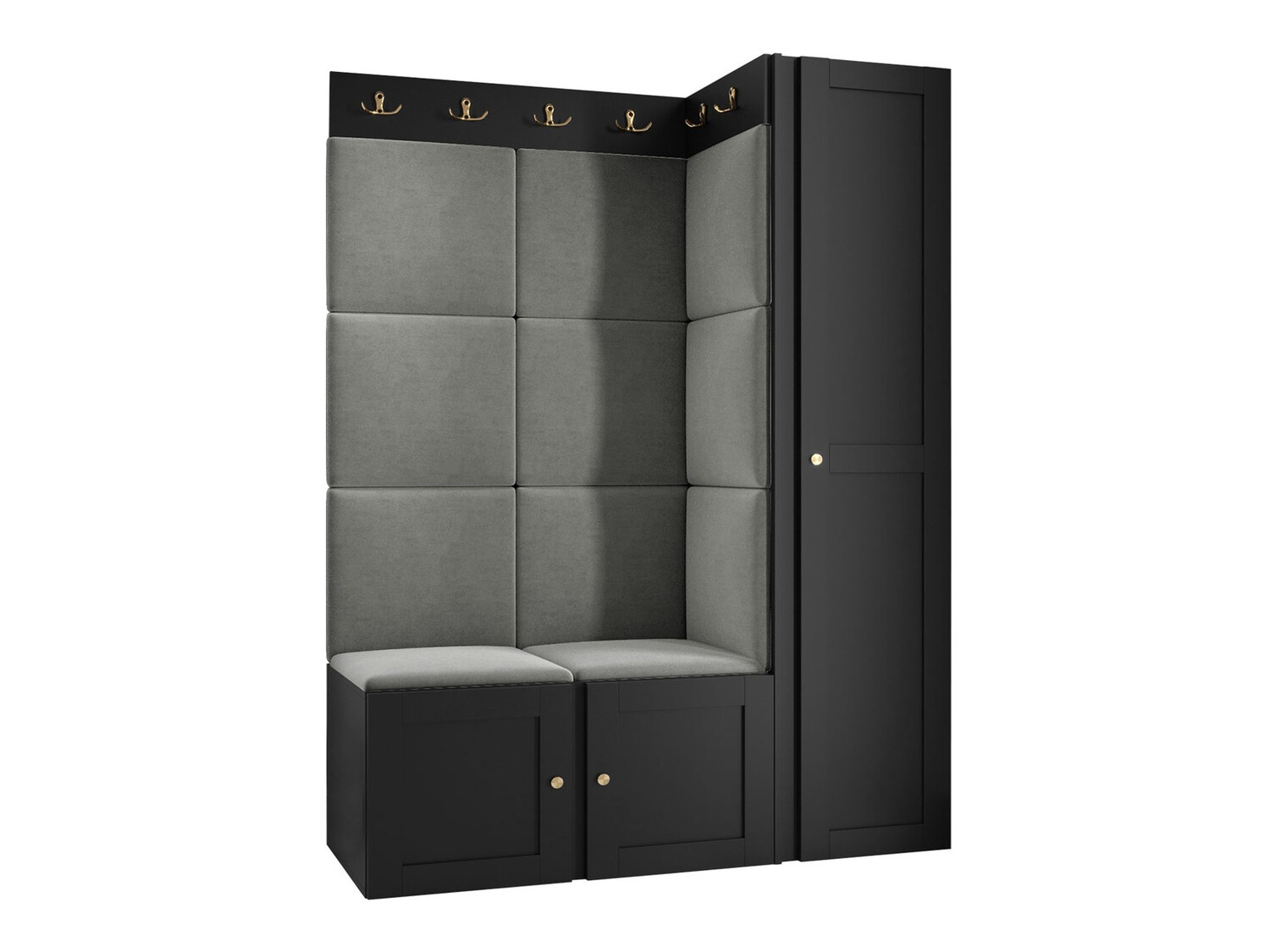 Conjunto de entrada Hartford 377 (Preto)