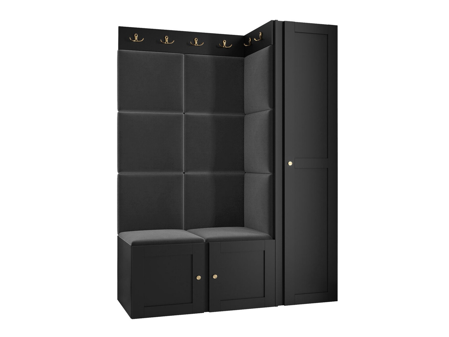 Conjunto de entrada Hartford 377 (Preto)