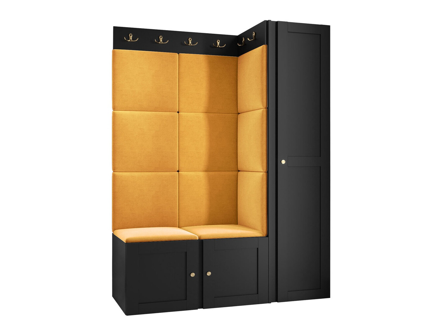 Conjunto de entrada Hartford 377 (Preto)