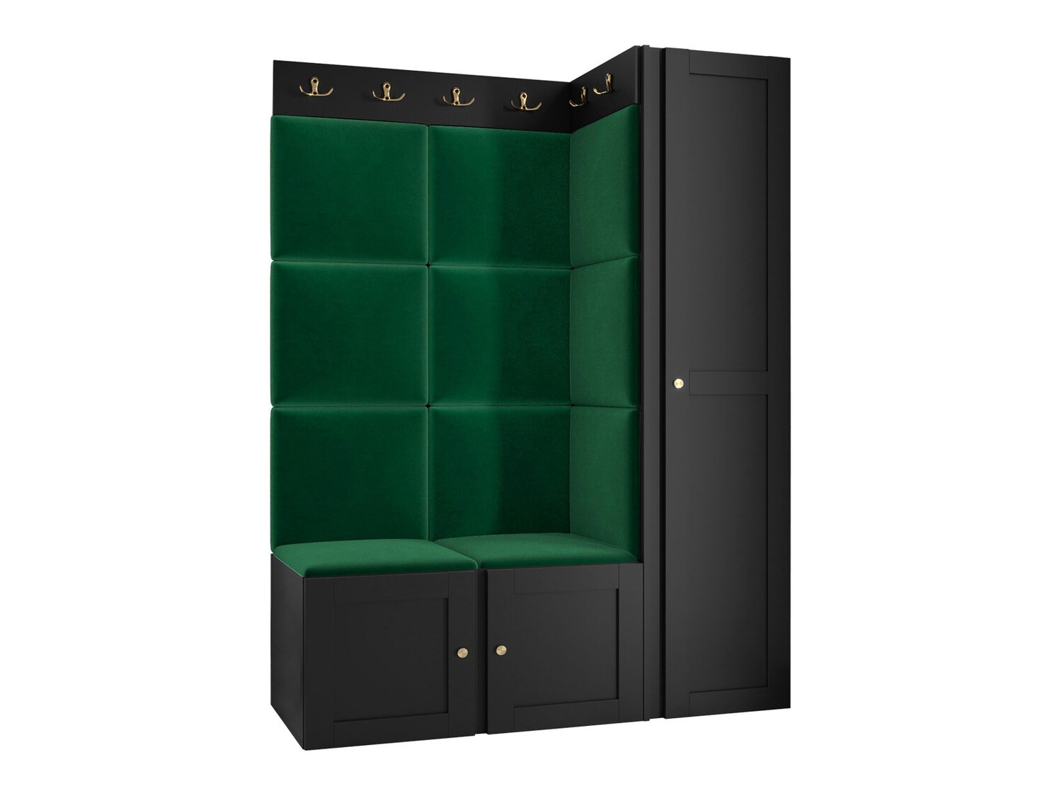 Conjunto de entrada Hartford 377 (Preto)