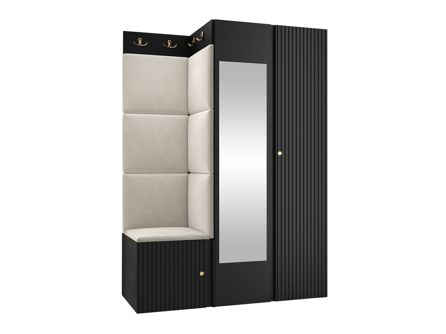 Conjunto de entrada Hartford 388 (Preto)