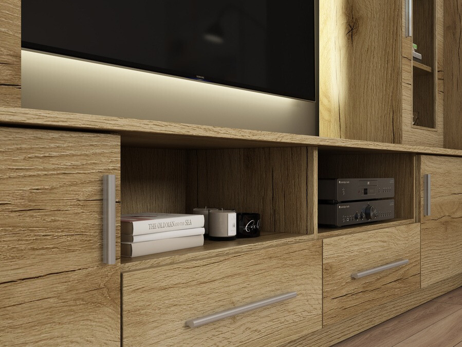 Conjunto para sala de estar Lexington 174 (Grande carvalho)