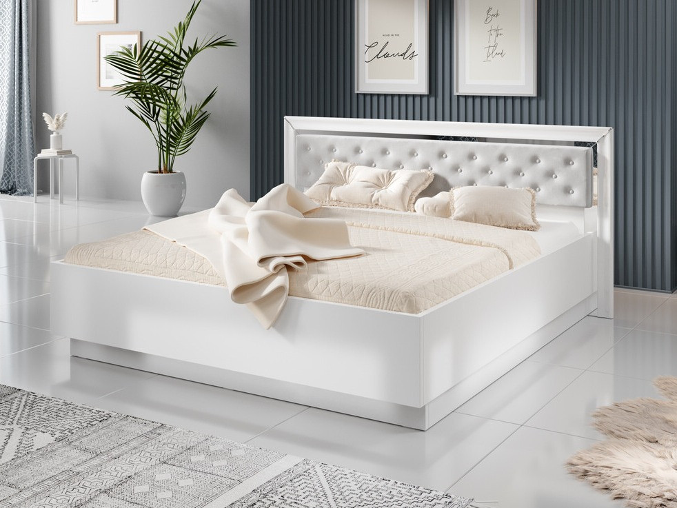 Cama Levrema 104 (Branco + Prata)