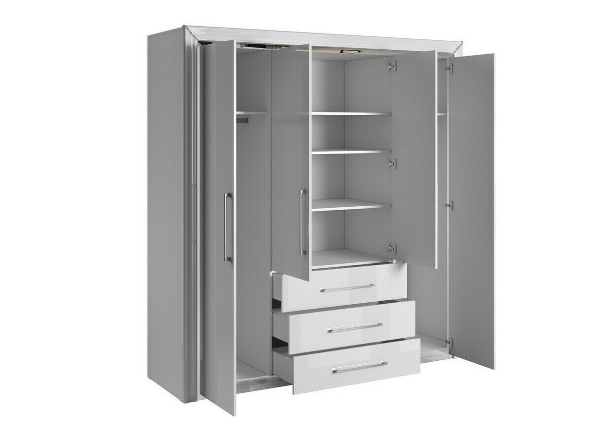 Conjunto para quarto Levrema 109 (Branco + Prata)