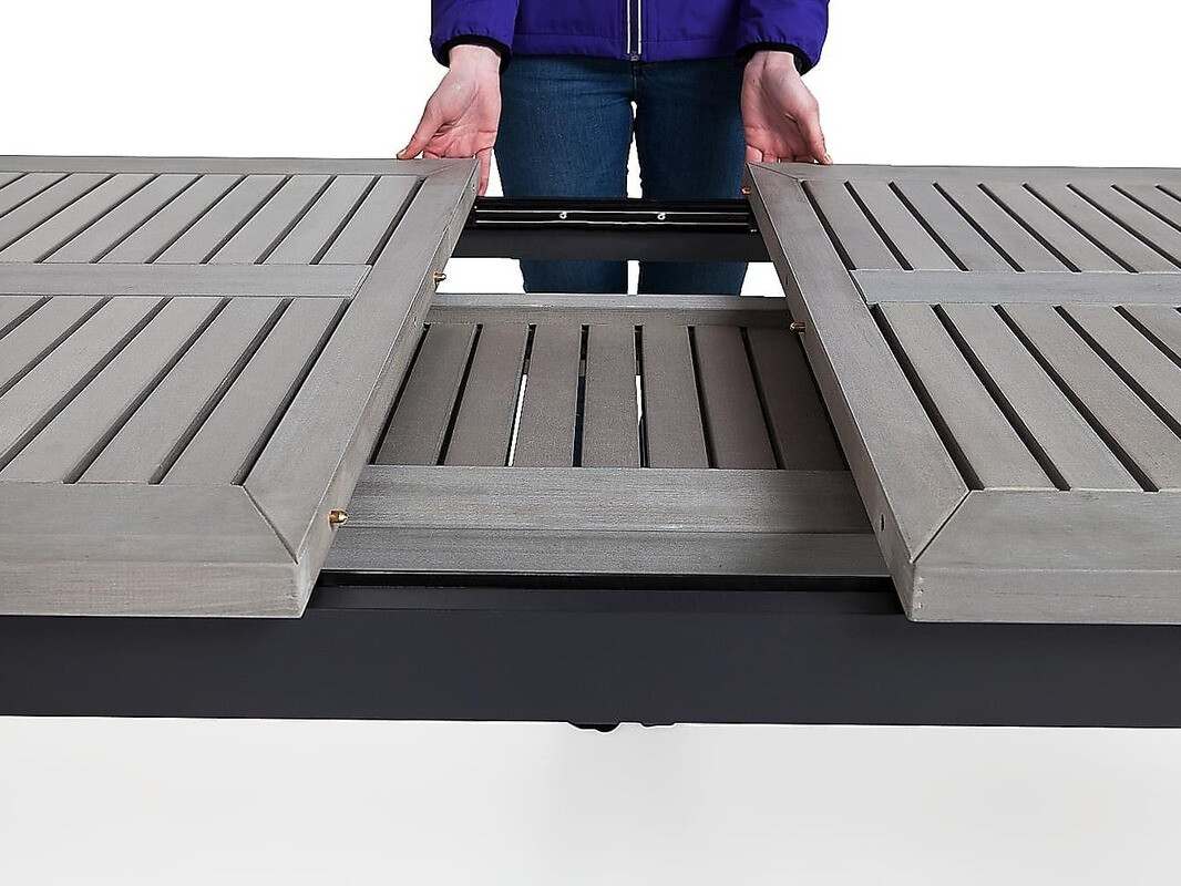 Conjunto de mesa e cadeiras Comfort Garden 1504 (Preto)