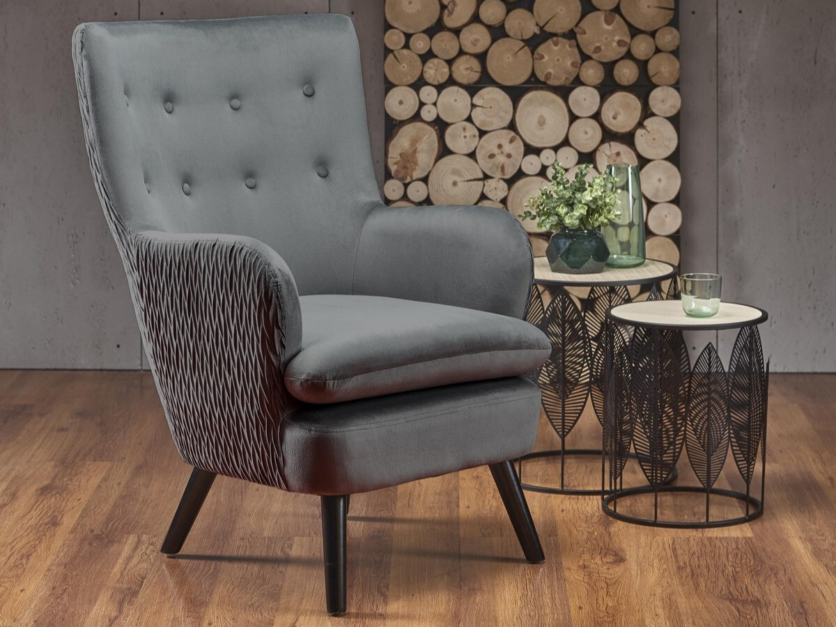 Poltrona Houston 838 (Cinzento + Preto)