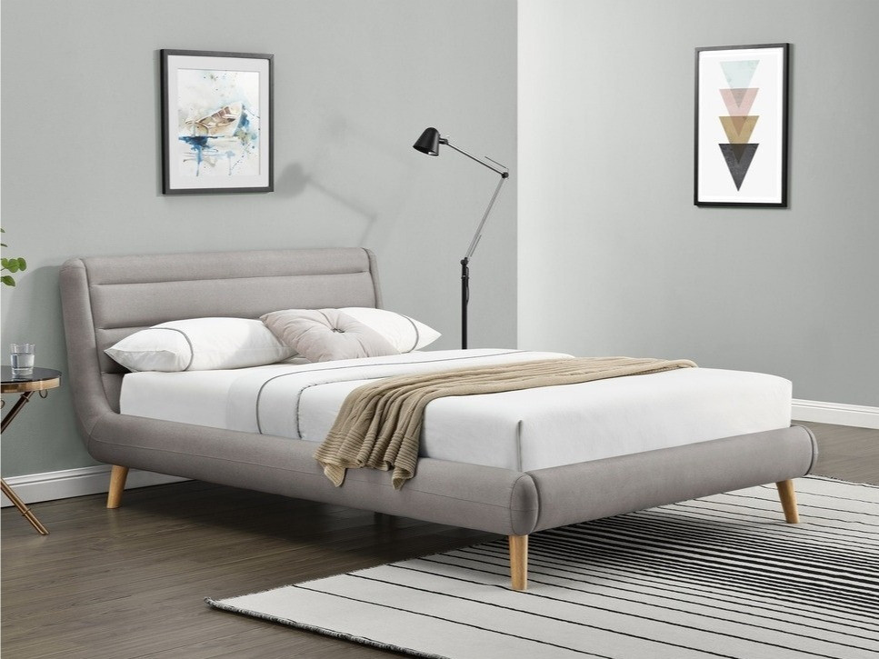 Cama Houston 587 (Cinzento claro)