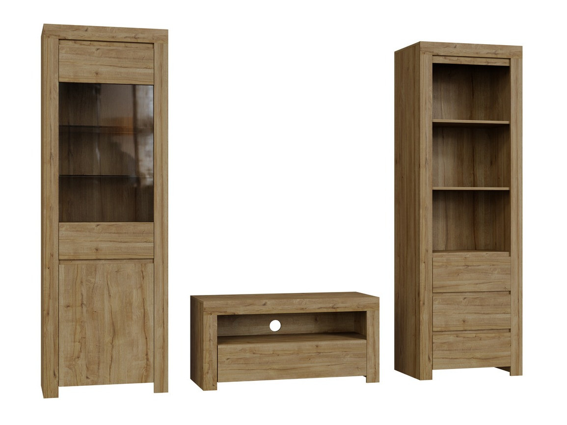 Conjunto para sala de estar Sonsoru 145 (Carvalho)