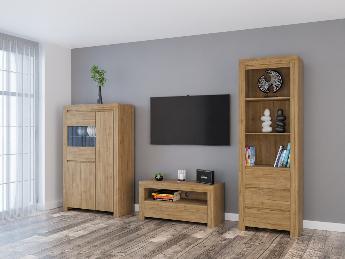 Conjunto para sala de estar Sonsoru 146 (Carvalho)