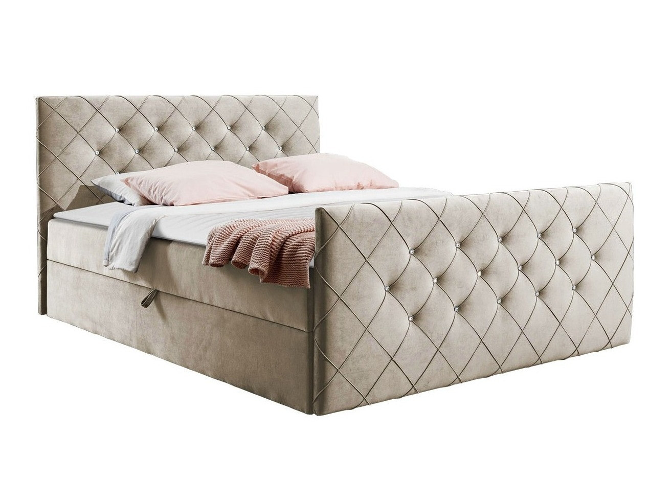 Cama continental Carmen (Amor Velvet 4303)