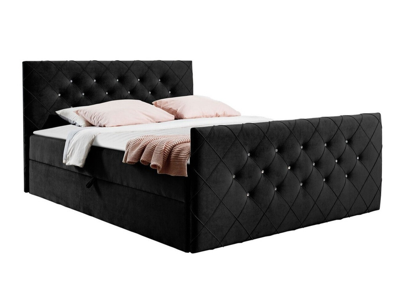 Cama continental Baltimore 158 (Amor Velvet 4322)
