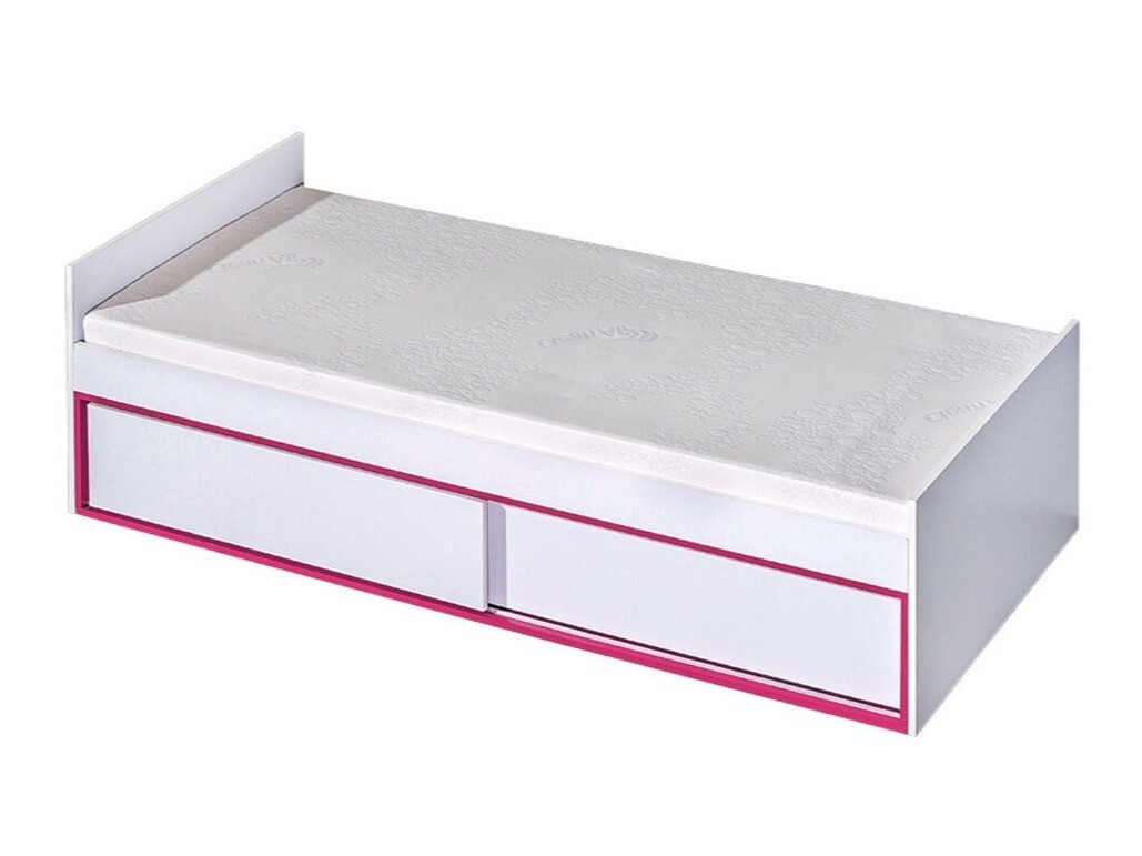 Cama Lorlare 114 (Branco + Rosa)