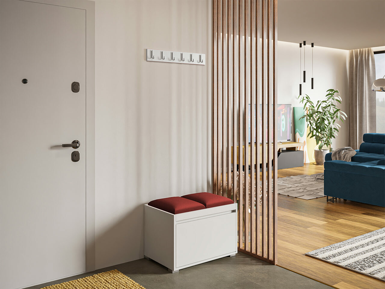 Conjunto para corredor Comfivo 394 (Branco + Manila 23)