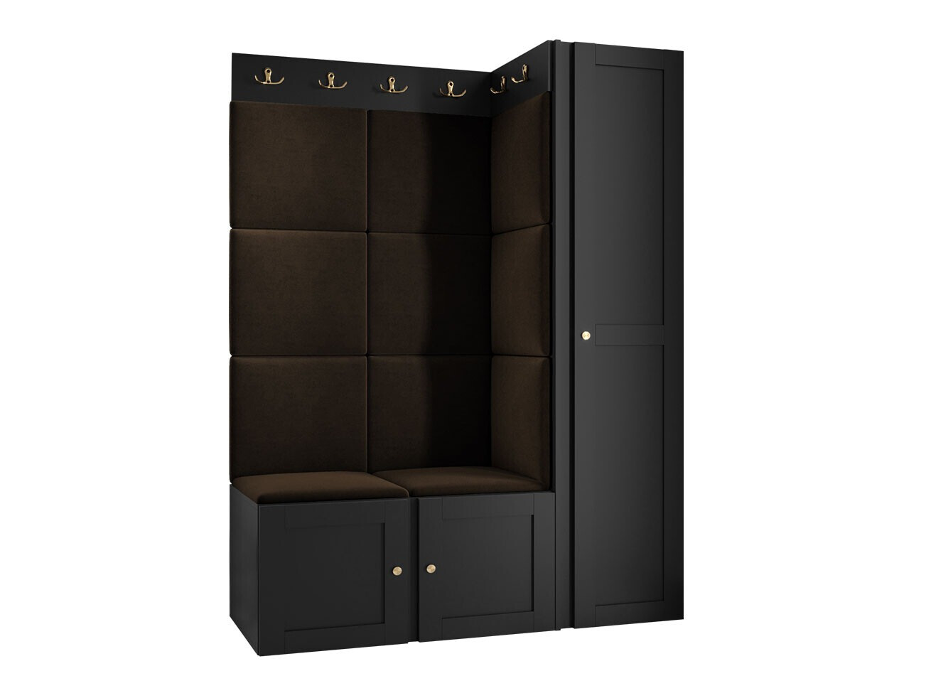 Conjunto de entrada Hartford 377 (Preto)