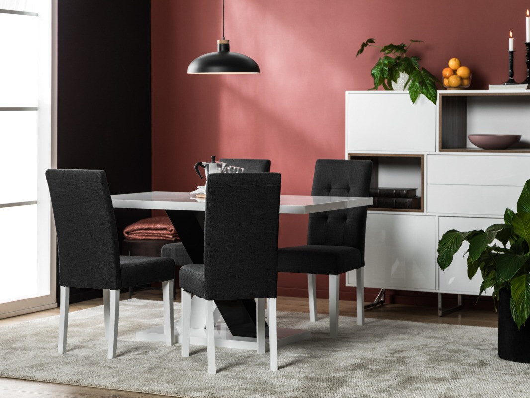 Conjunto para refeições Scandinavian Choice 687 (Cinzento escuro + Branco)