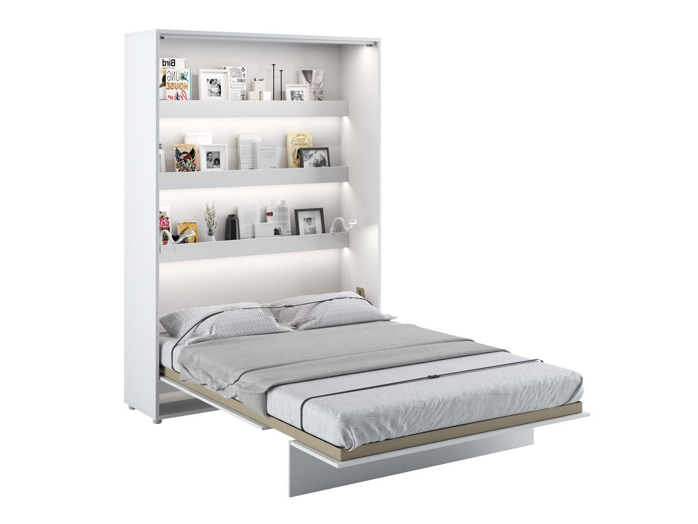 Cama rebatível Concept Pro Lenart (Branco + Branco brilhante)