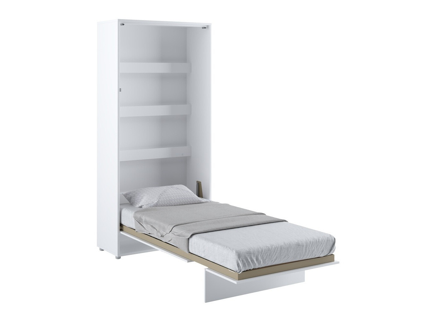 Cama rebatível Concept Pro Lenart (Branco + Branco brilhante)